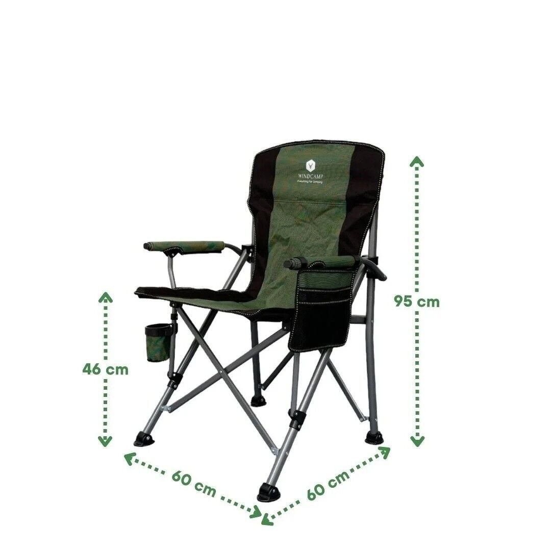 WİNDCAMP KATLANIR KAMP SANDALYESİ LUX - YEŞİL