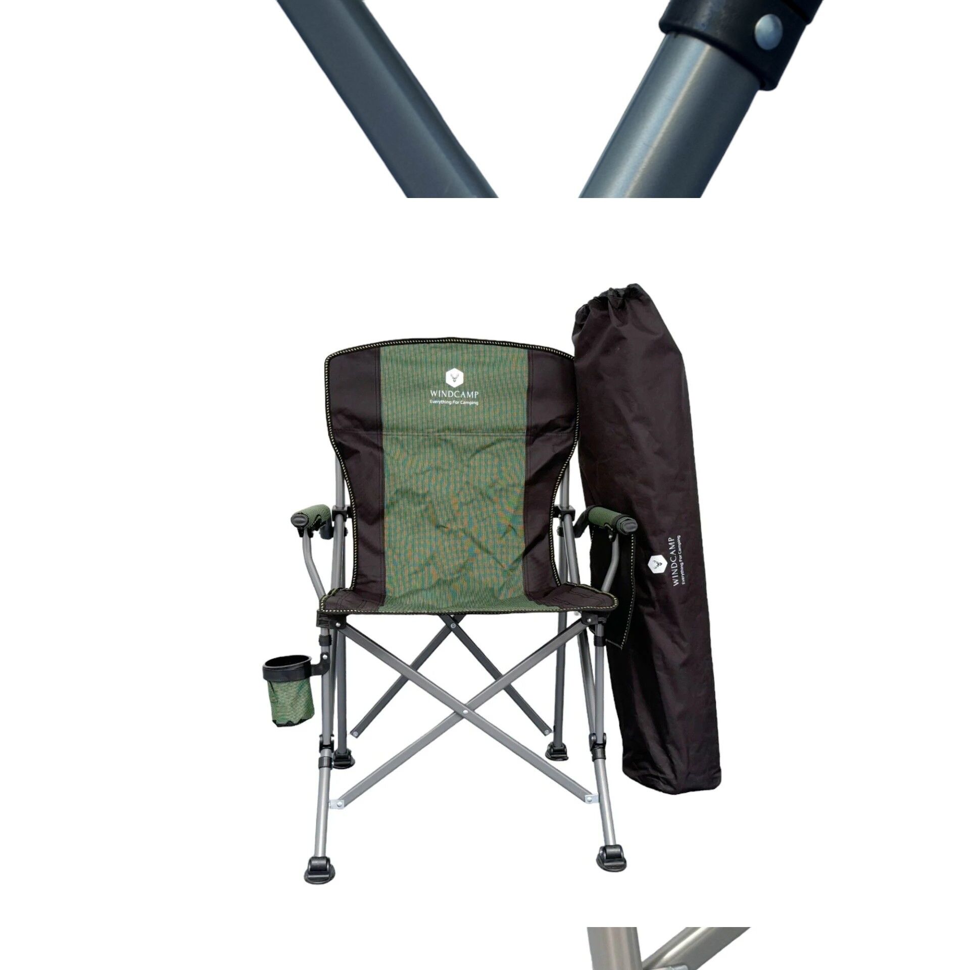 WİNDCAMP KATLANIR KAMP SANDALYESİ LUX - YEŞİL