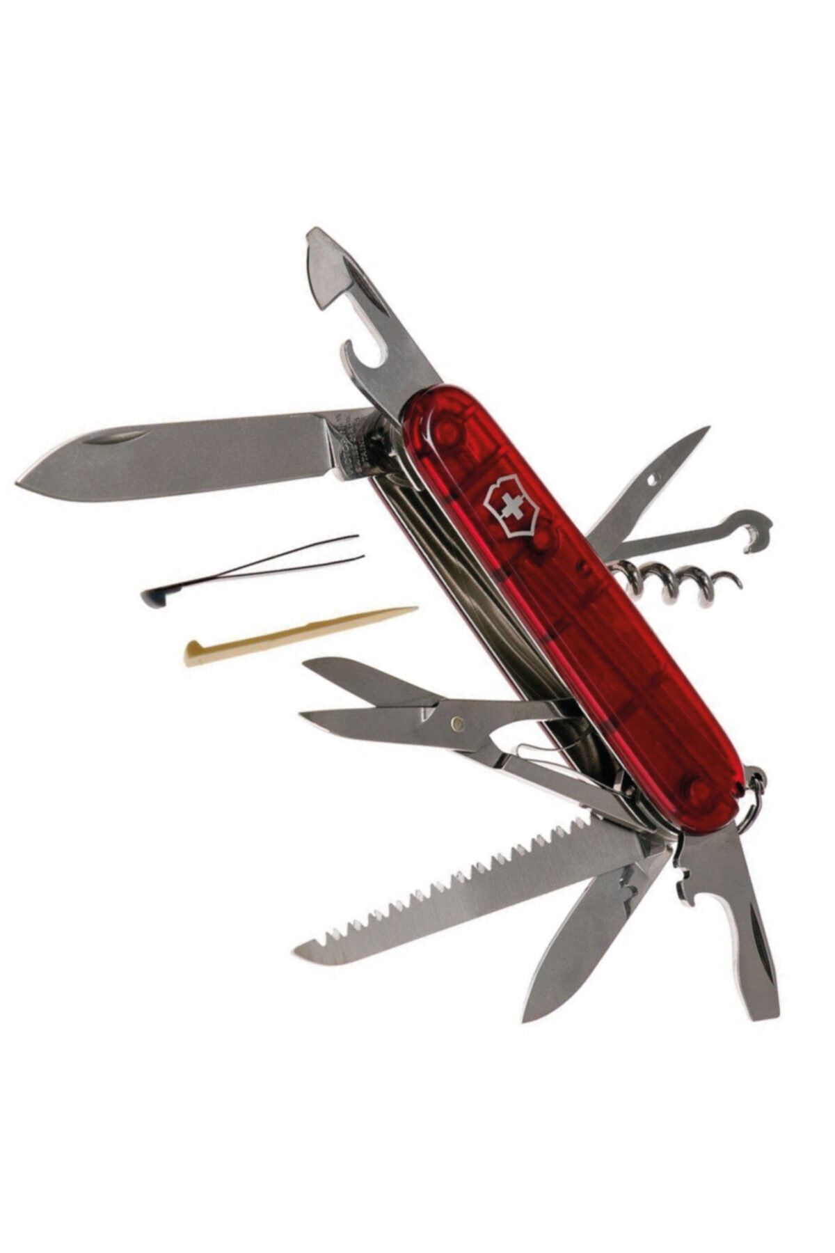 Victorinox Çakı 1.3713.t Huntsman 15 Fonk Şeffaf Kırmızı İsviçre