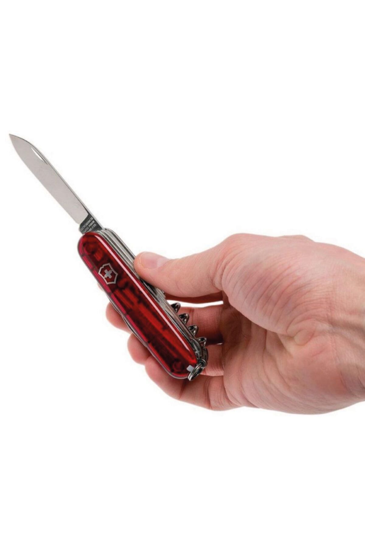 Victorinox Çakı 1.3713.t Huntsman 15 Fonk Şeffaf Kırmızı İsviçre