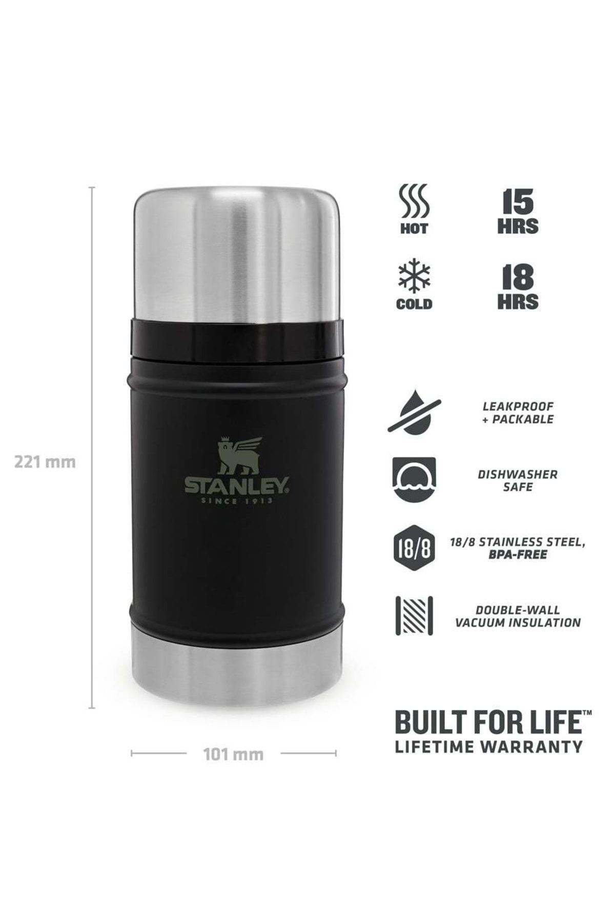 Stanley Klasik Vakumlu Çelik Yemek Termosu 0.70 Lt