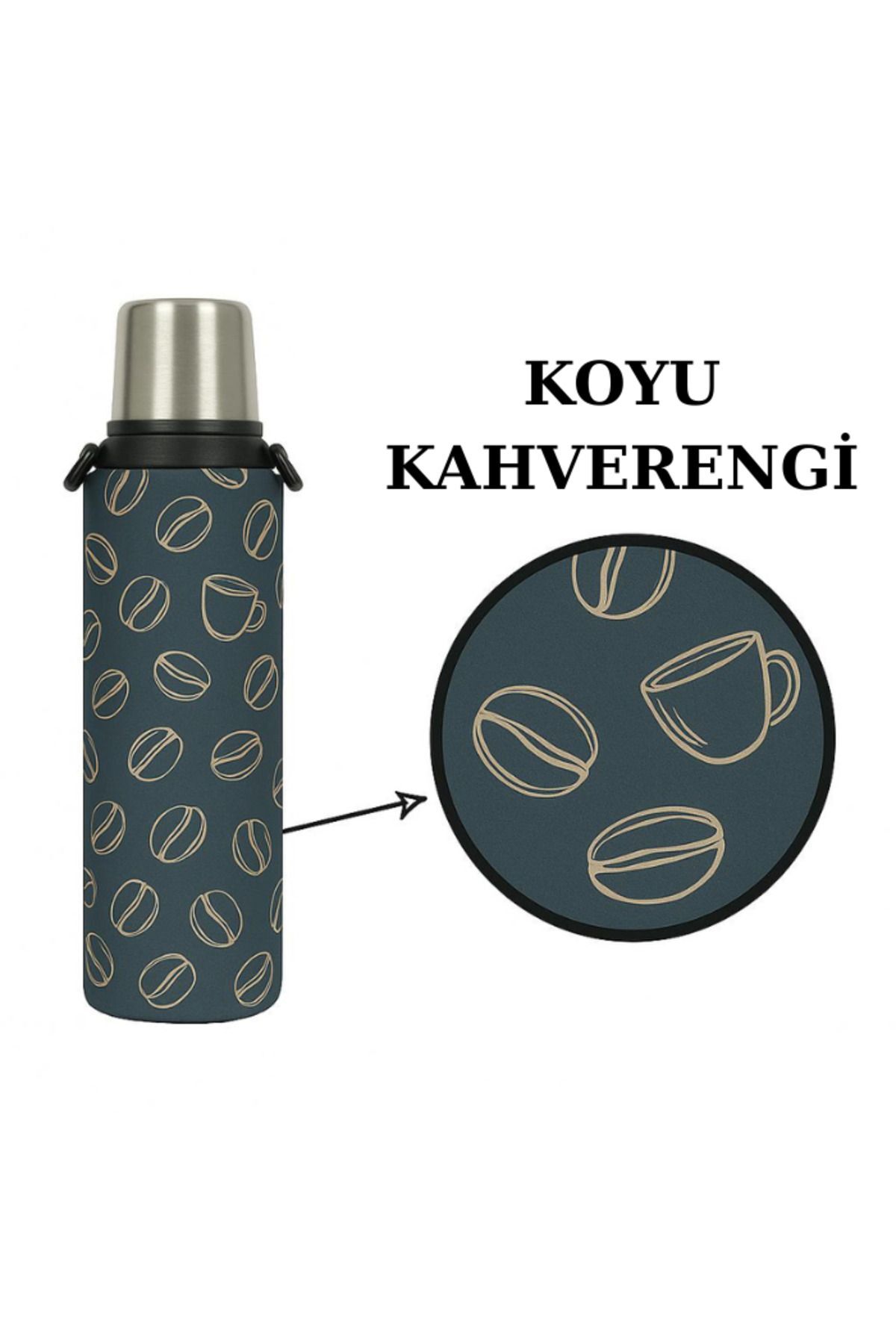 Klasik 1.0 Lt. ile Uyumlu Omuz Askılı Termos Kılıfı