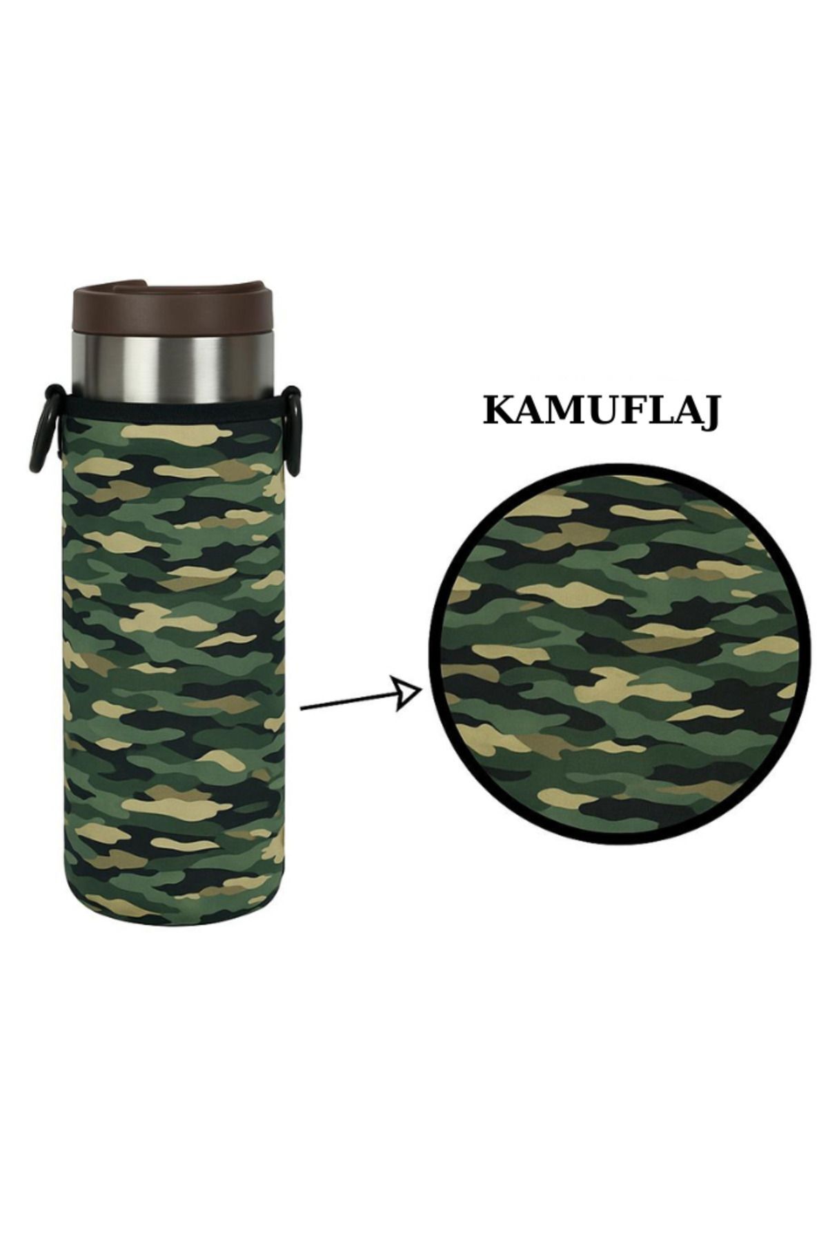 Travel Mug 0.35 Lt. ile Uyumlu Omuz Askılı Termos Kılıfı