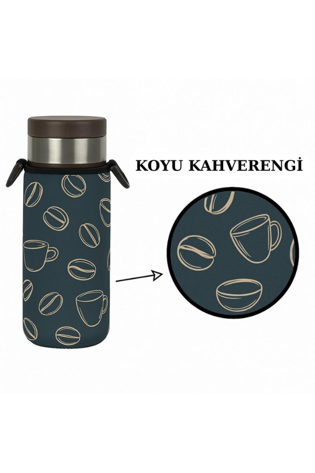 Travel Mug 0.35 Lt. ile Uyumlu Omuz Askılı Termos Kılıfı
