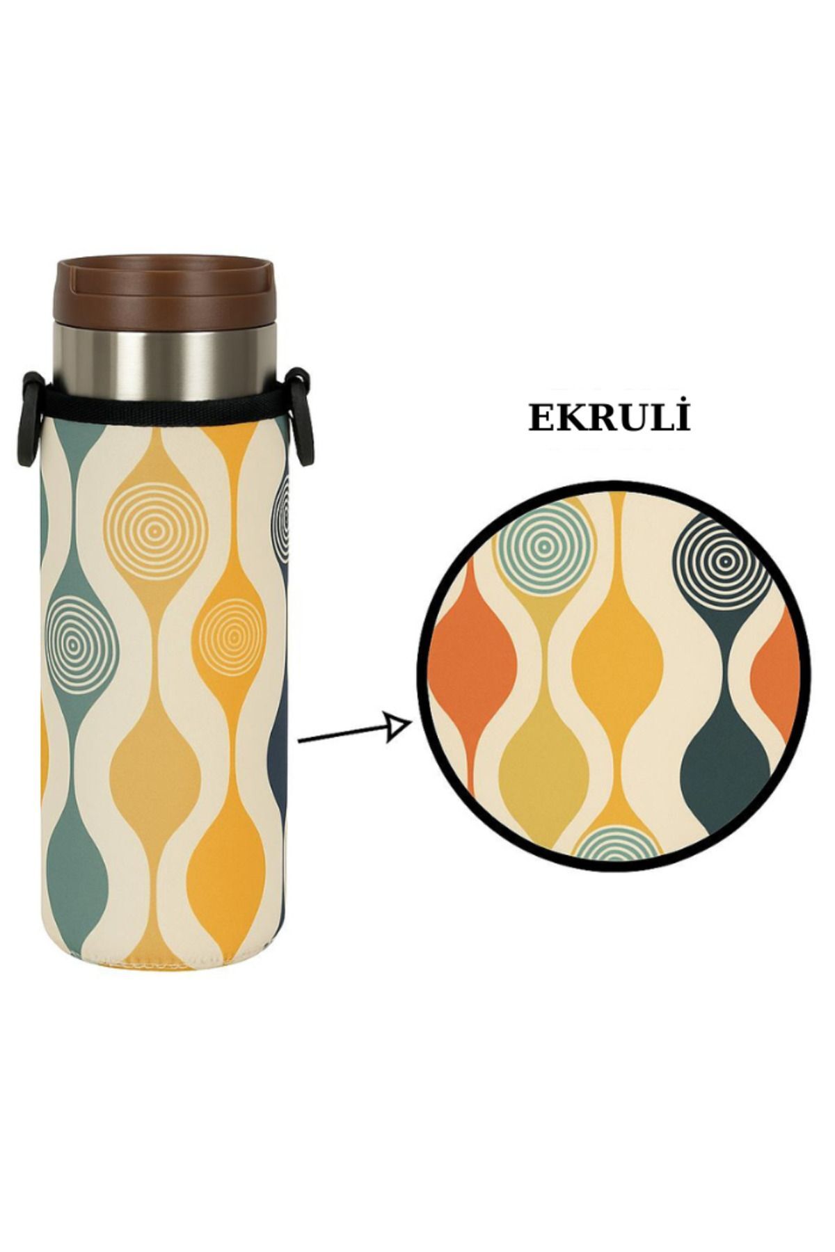Travel Mug 0.35 Lt. ile Uyumlu Omuz Askılı Termos Kılıfı