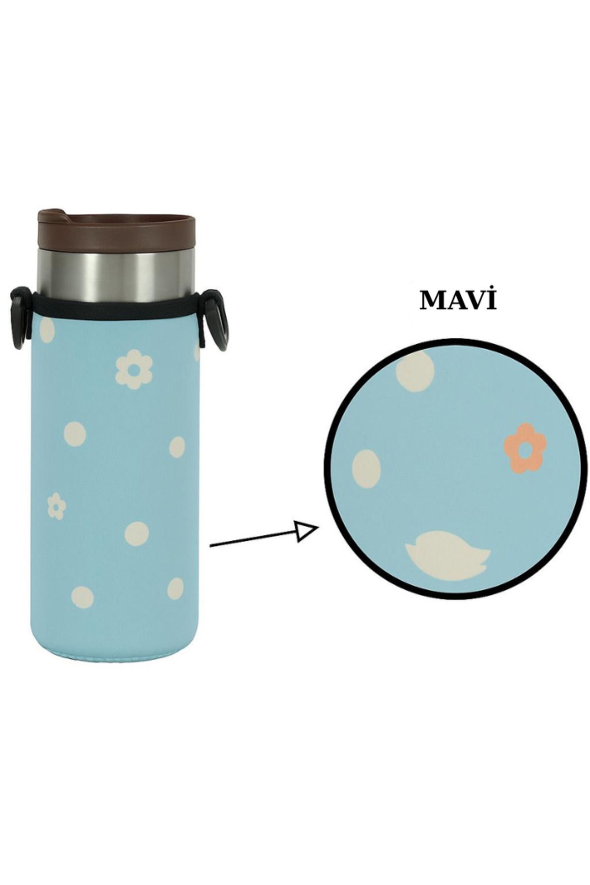 Travel Mug 0.47 Lt. ile Uyumlu Omuz Askılı Termos Kılıfı