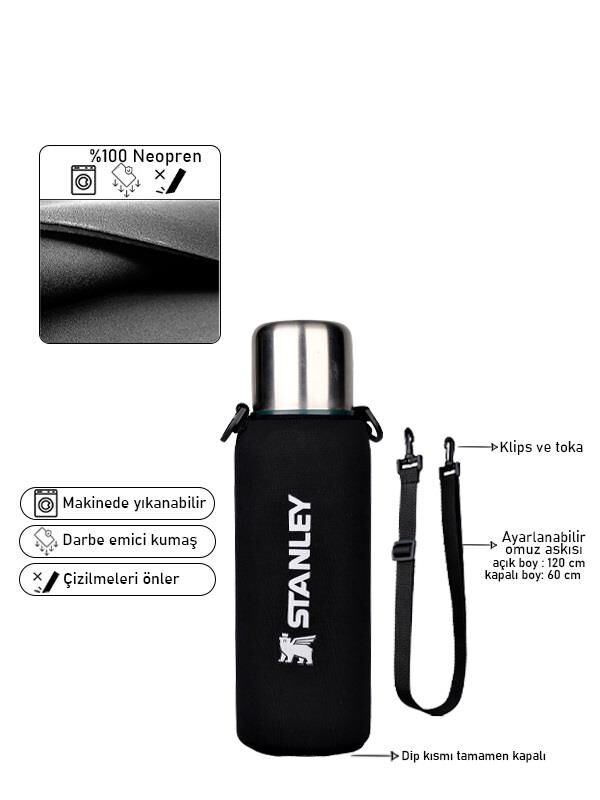 Safir Kamp Neopren Termos Kılıfı Omuz Askılı 1.0 Lt Adventure(Kulpsuz)