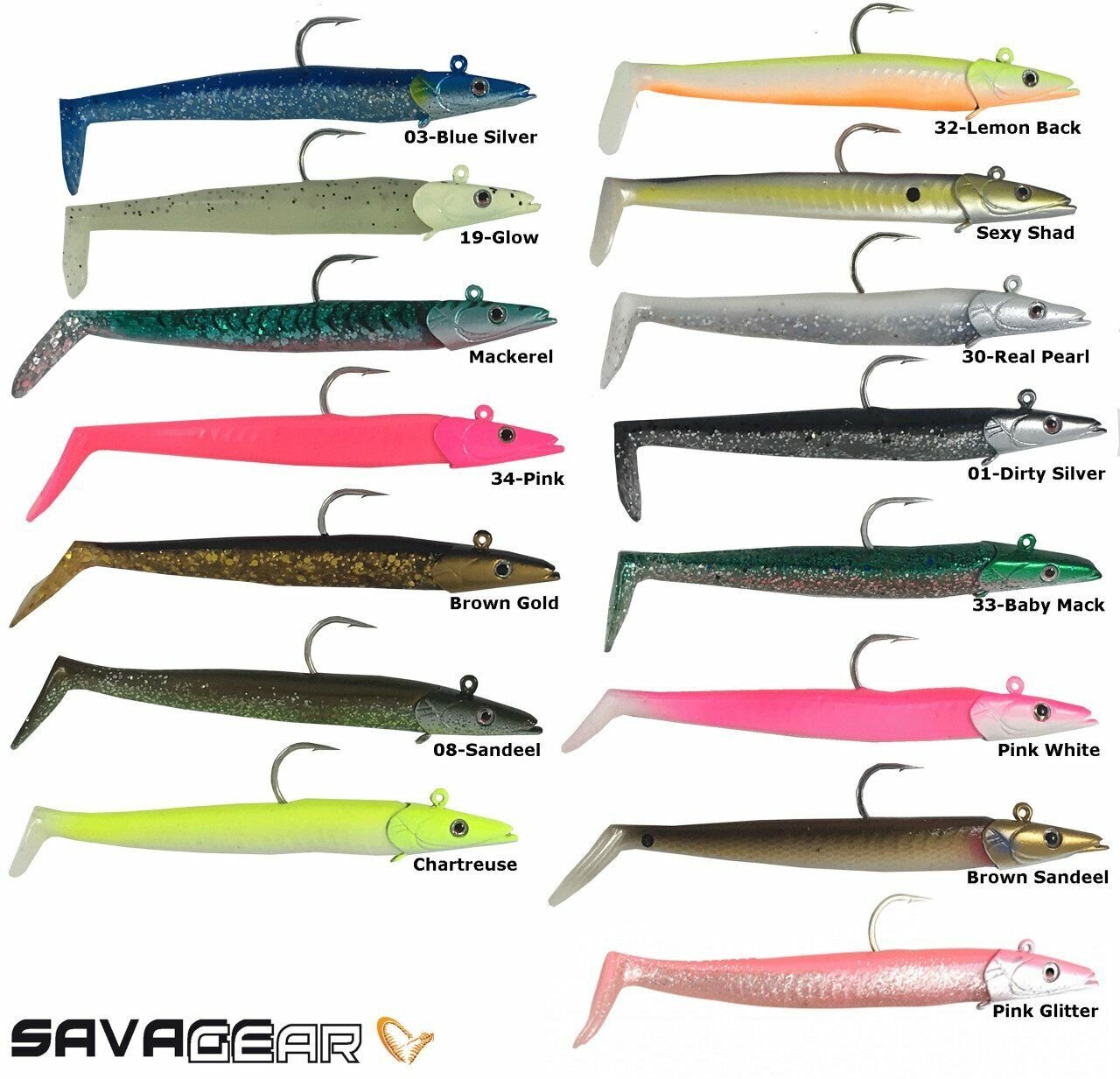 Savage Gear Sandeel 12.5 cm 23 gr 2+1 Adet Suni Yem