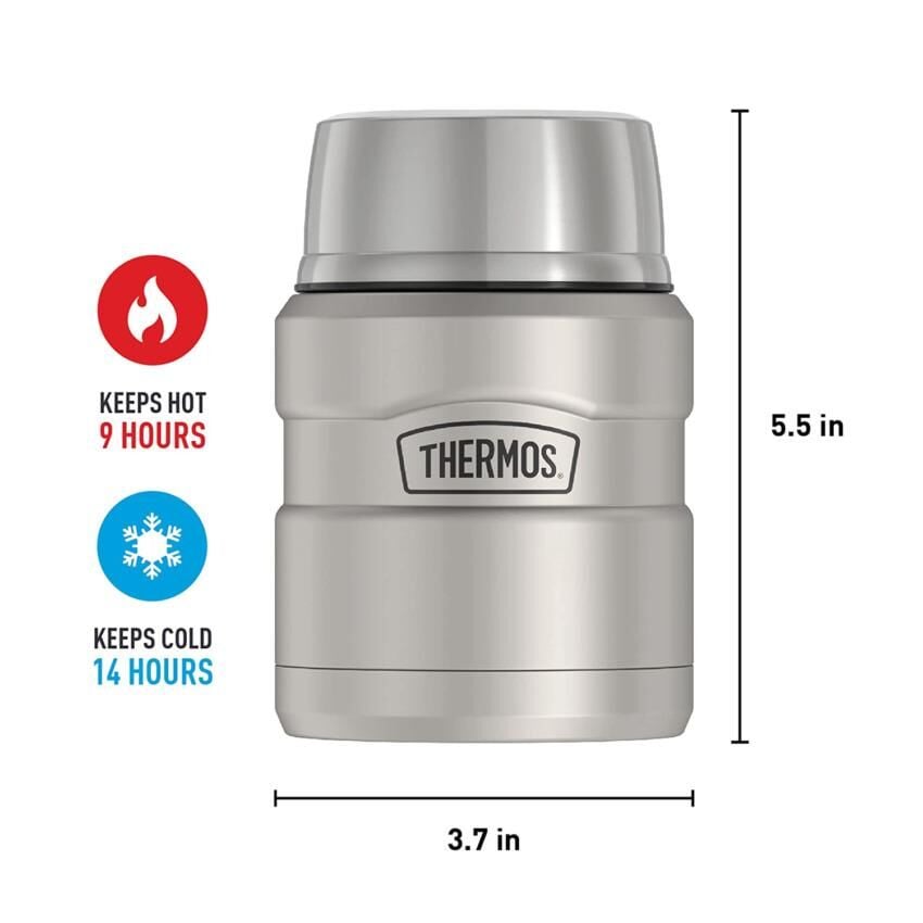 THERMOS SK3000 STAINLESS KING YEMEK TERMOSU 0,47L MATTE STAINLESS STEEL 101311