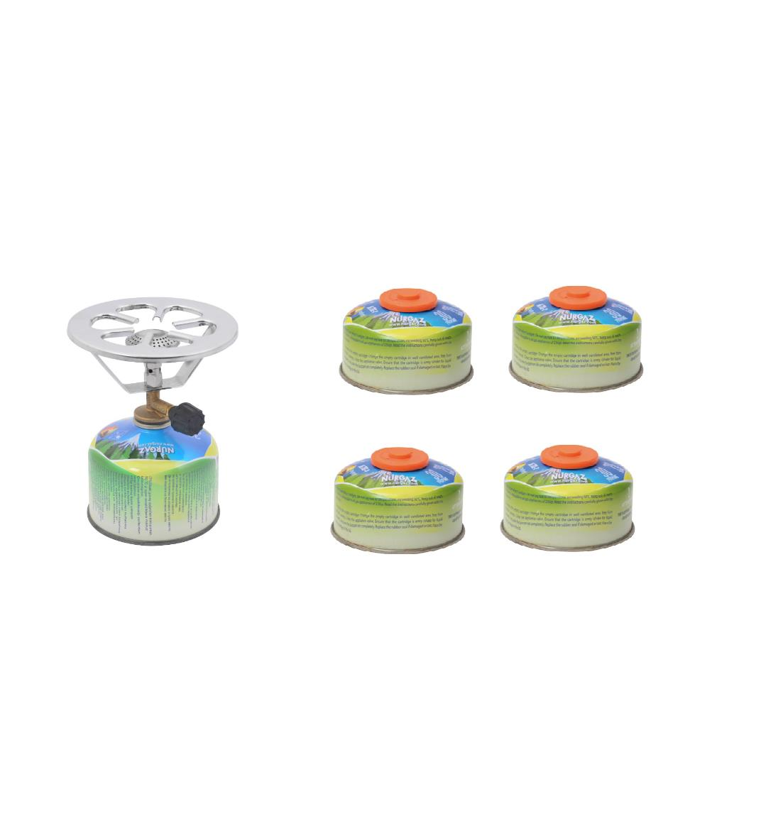 NURGAZ PERGAMON OCAK 4 ADET KARTUŞLU SET