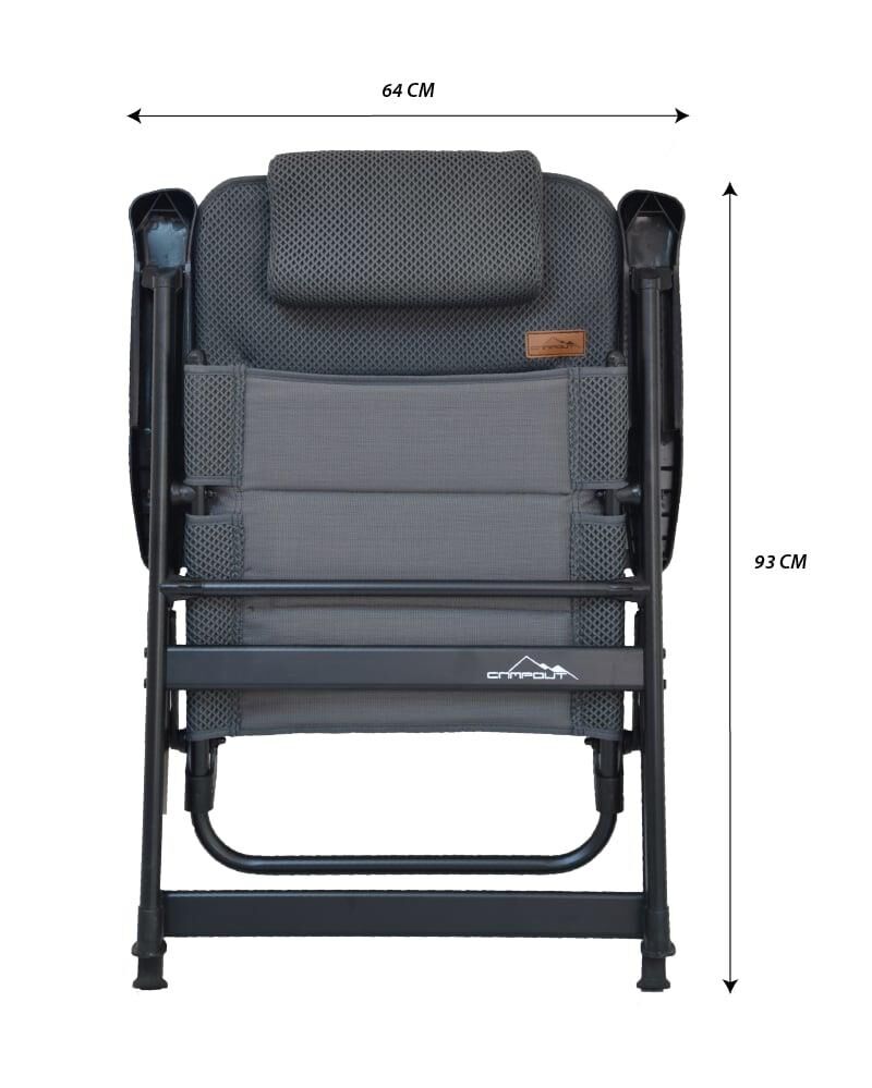 CAMPOUT AYARLANABİLİR YASTIKLI KAMP SANDALYESİ