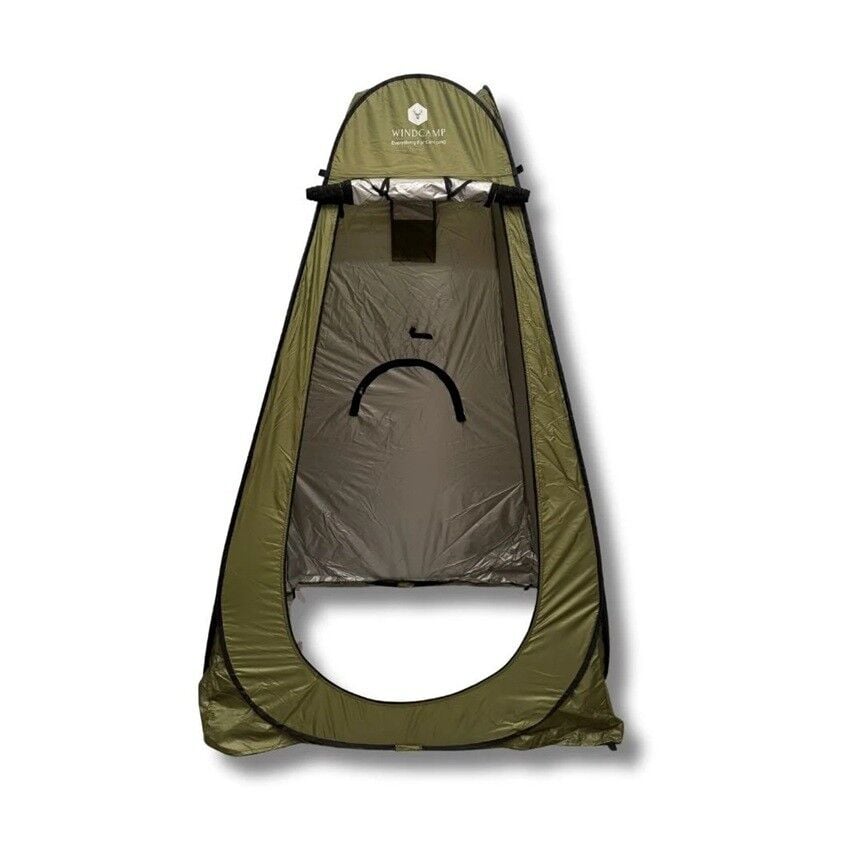 OTOMATİK AÇILIR KARAVAN DIŞ DUŞ ÇADIRI, GİYİNME KABİNİ - YEŞİL