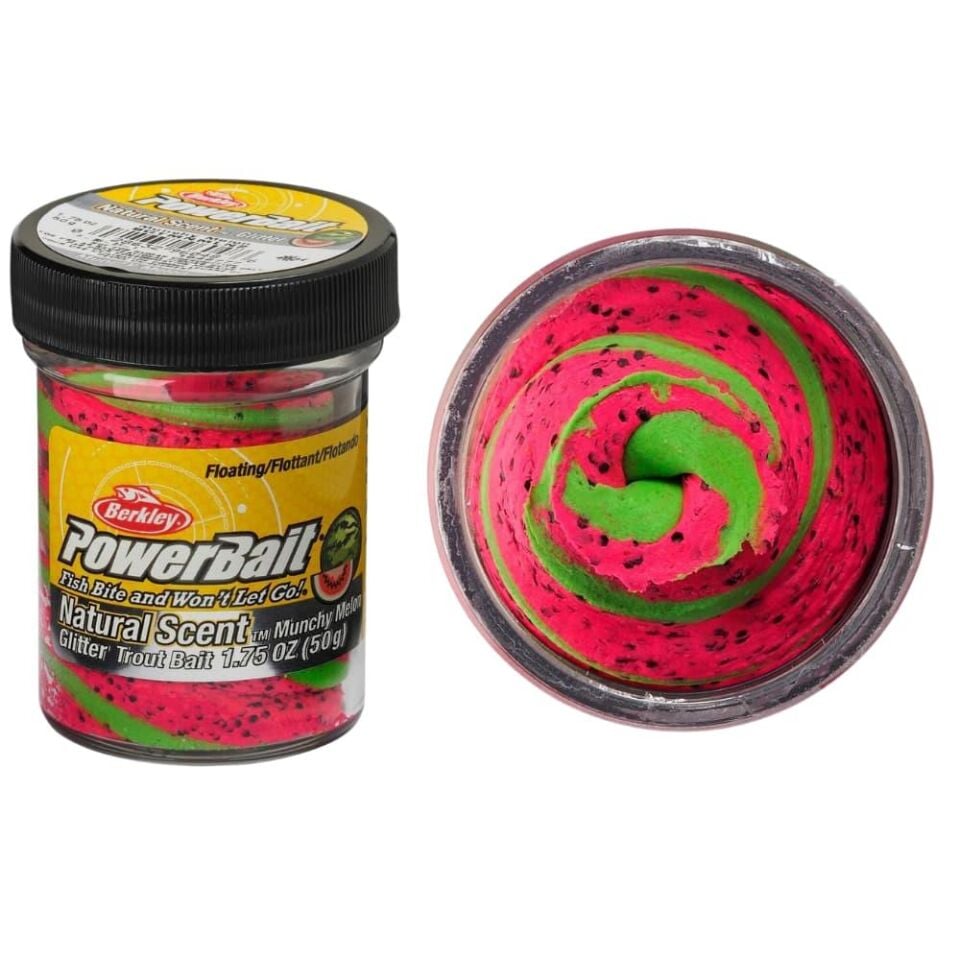 Berkley Powerbait Natural Scent Glitter Trout Bait Munchy Melon