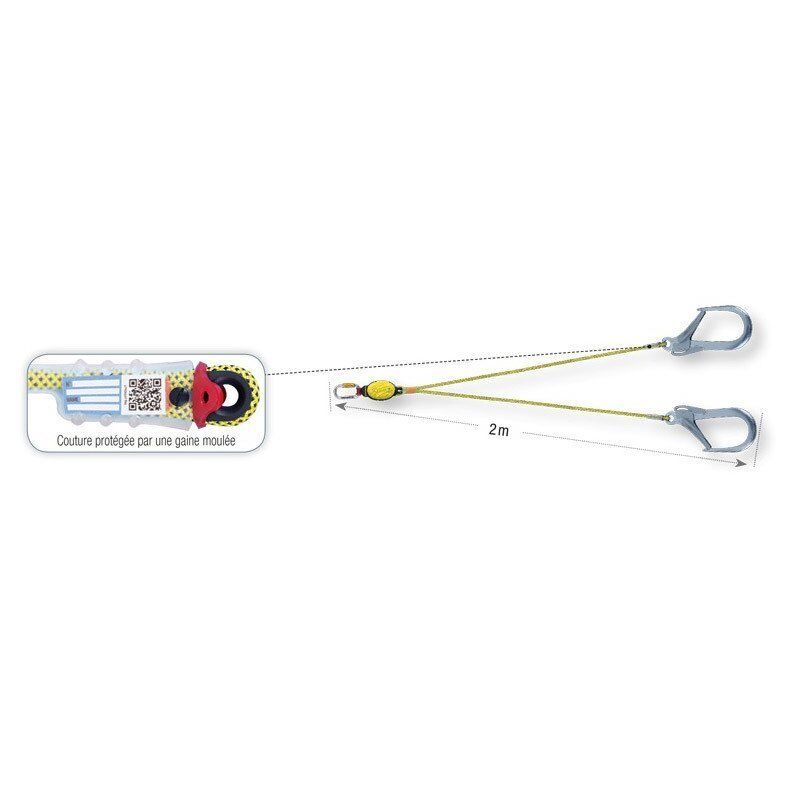 BEAL LONGE DYNAPRO AIR V HOOK XL 200