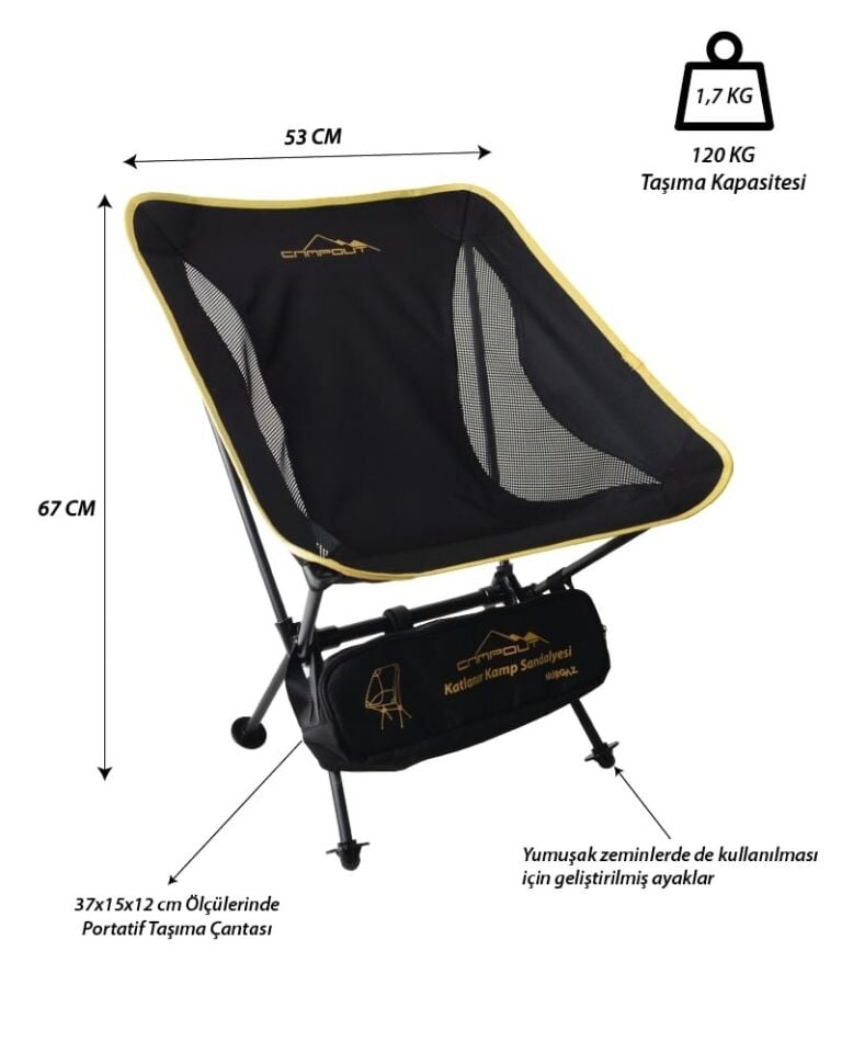 NURGAZ PRATİK KAMP SANDALYESİ