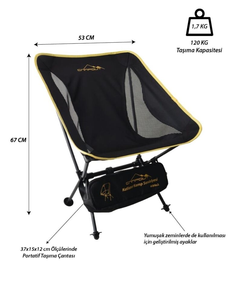 NURGAZ PRATİK KAMP SANDALYESİ