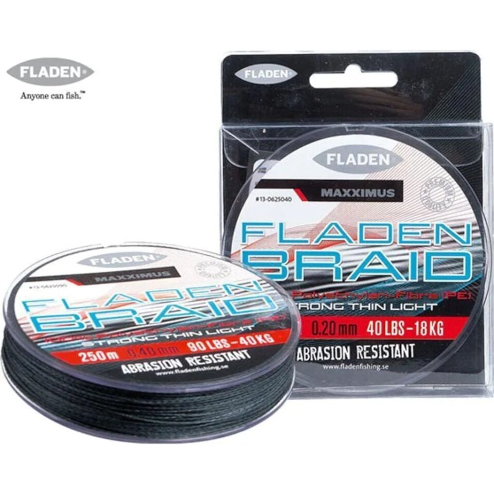 FLADEN MAXXIMUS BRAID 0,10mm. 250 m. İP MİSİNA