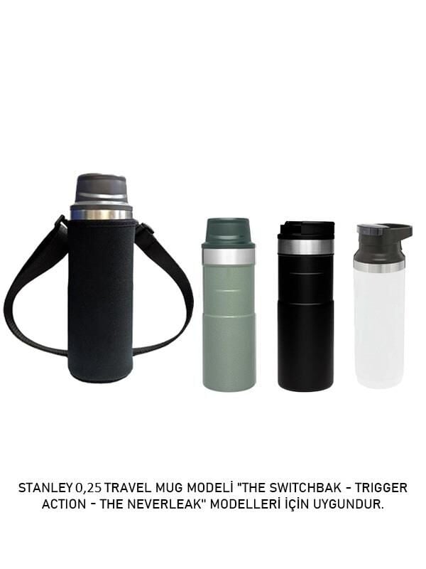 Safir Kamp Stanleye 0.25 Lt. Trigger Action Termos ile Uyumlu Omuz Askılı Kılıf