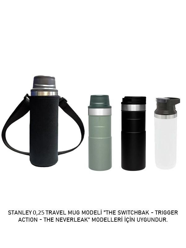 Safir Kamp Stanleye 0.25 Lt. Trigger Action Termos ile Uyumlu Omuz Askılı Kılıf
