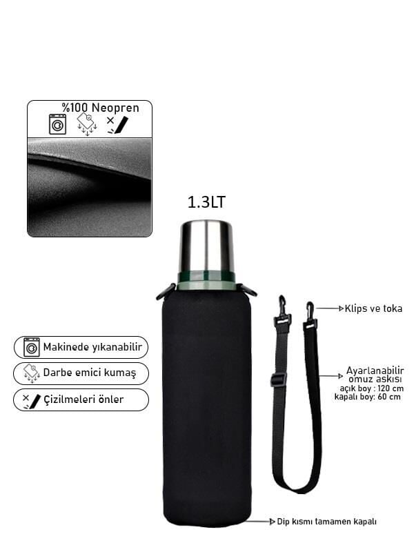 Safir Kamp Stanleye 1,3 Lt. Termos ile Uyumlu Omuz Askılı Kılıf