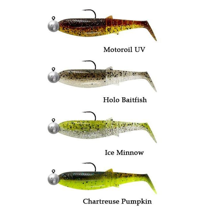 Savage Gear Cannibal Shad 12.5cm 20gr+12.5gr #5/0 Clear Water 4+4 Adet Sahte Balık