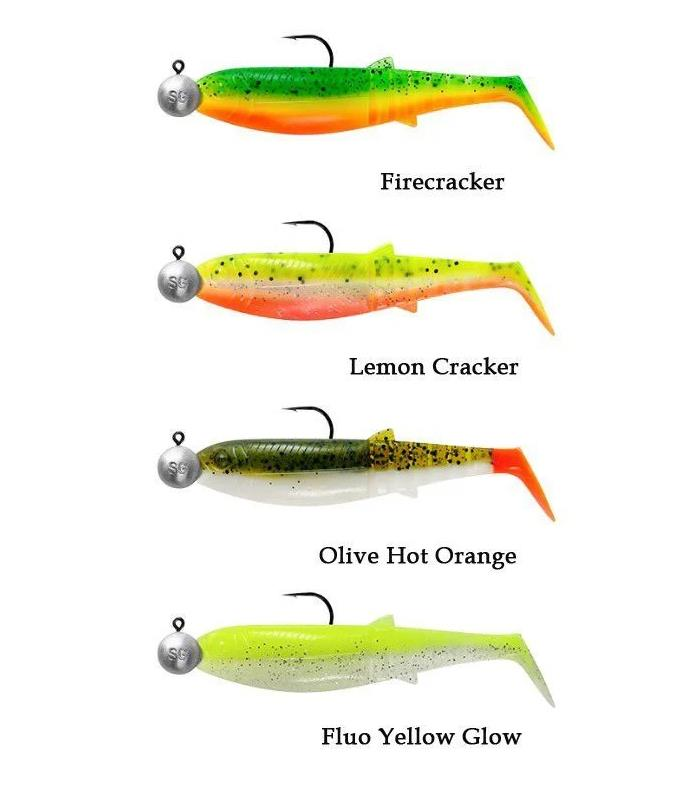 Savage Gear Cannibal Shad 12.5cm 20gr+12.5gr #5/0 Dark Water 4+4 Adet Sahte Balık