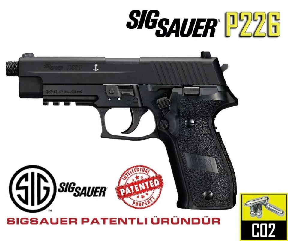 Sig Sauer P226 Black Havalı Tabanca 4.5MM CO2