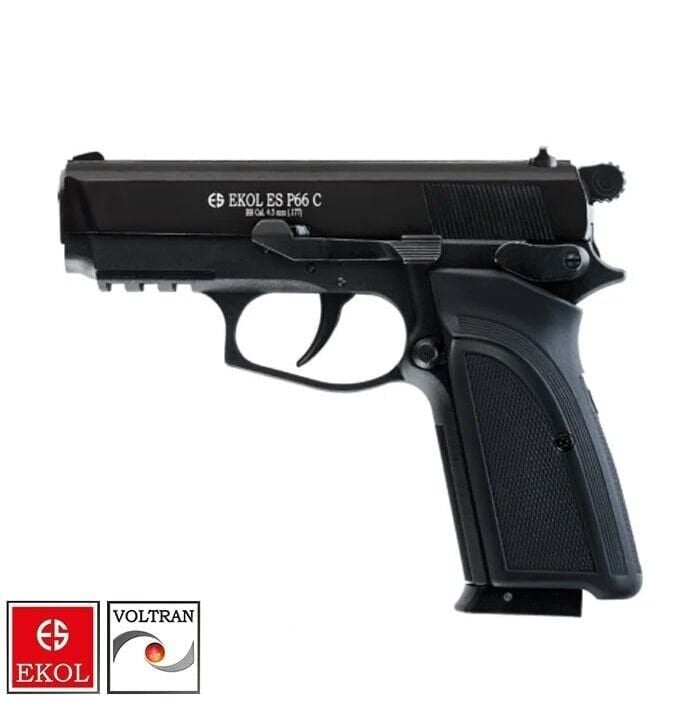 EKOL ES P66 Compact Havalı Tabanca 4.5 mm - Mat Siyah
