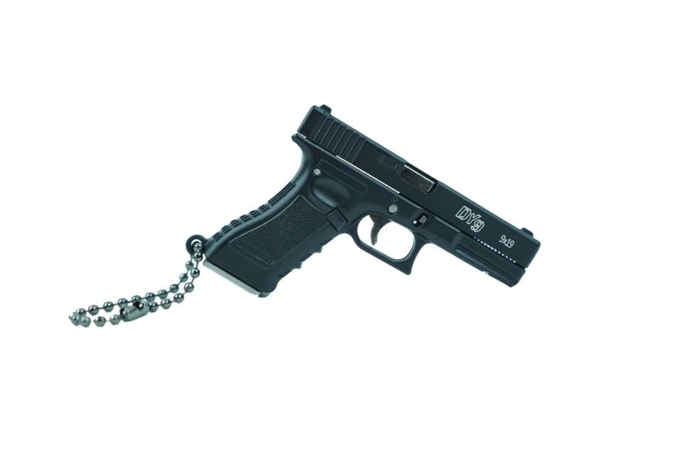 Derya DY9 9×19 Tabanca Gerçekçi Sökülebilir ve Kurulabilir Anahtarlık