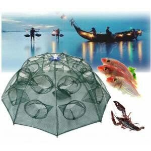 16'LI BATTAL BOY BALIK YENGEÇ TUZAĞI AĞI ŞEMSİYE BÜYÜK GÖZLÜ