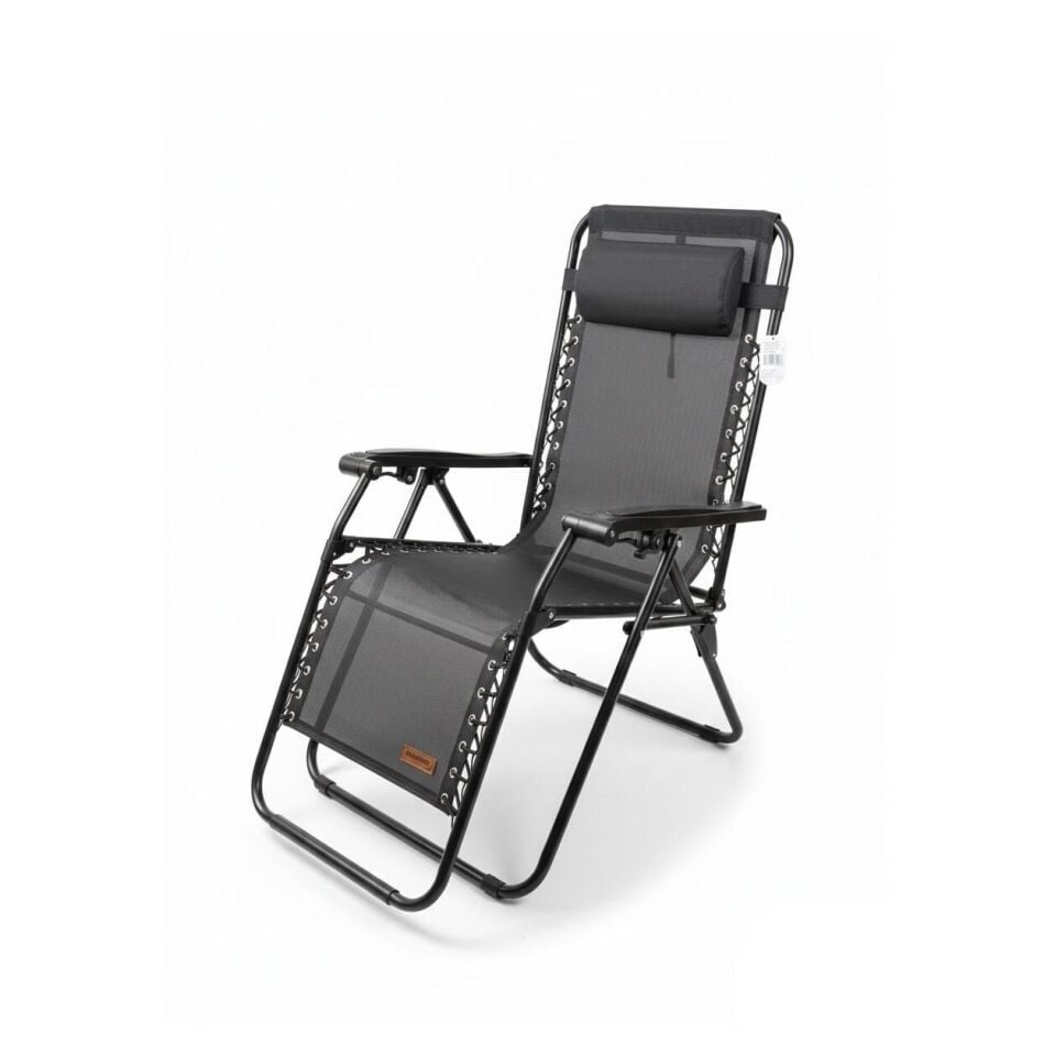 Madfox EasyRest Katlanır Şezlong Sandalye GRİ