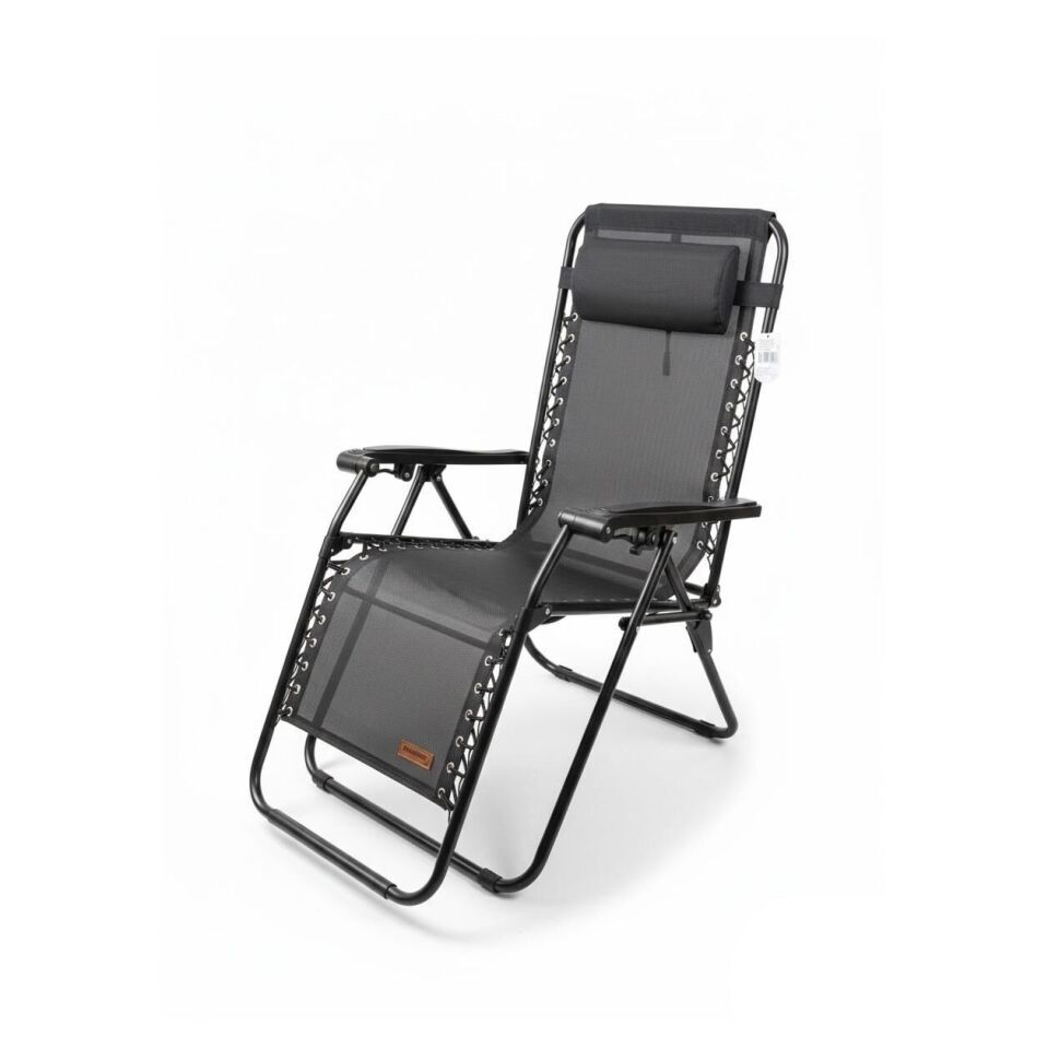 Madfox EasyRest Katlanır Şezlong Sandalye GRİ