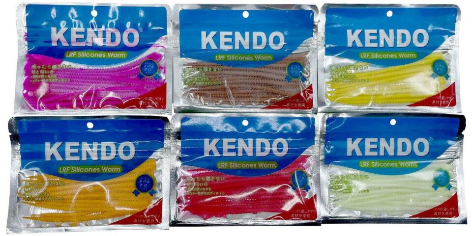 Kendo 10 cm Lrf Silicones Worm (Kokulu) 10 adet