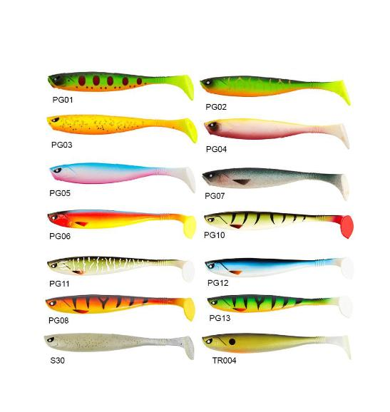 Lucky John Basara 3D Soft Swim 5'' (12.7 cm) 4P Silikon Yem