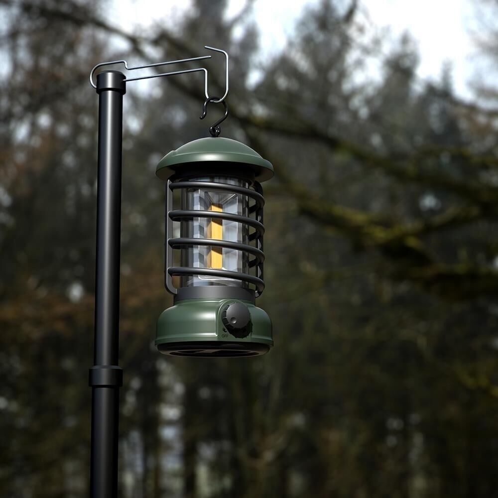 Madfox Vintage Glamping Kamp Lambası 300 Lümen GREEN