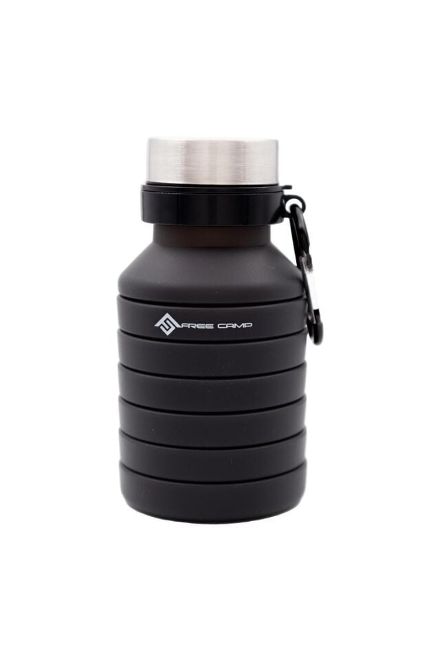 Freecamp Katlanır Karabinalı Matara-SİYAH