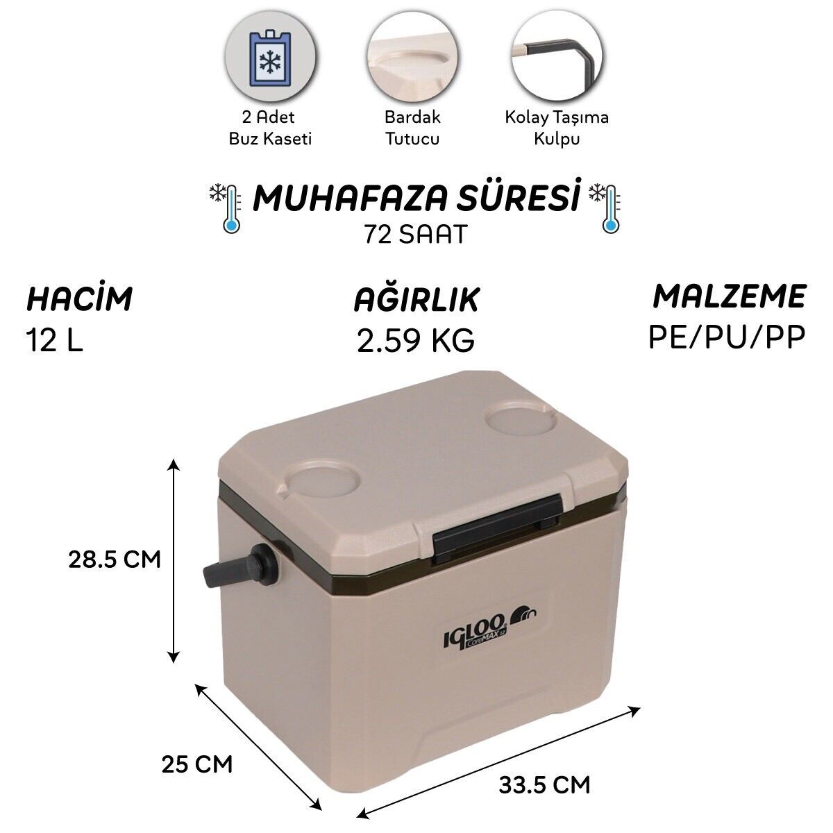 IGLOO CoreMAX 12 Buzluk 12 Litre