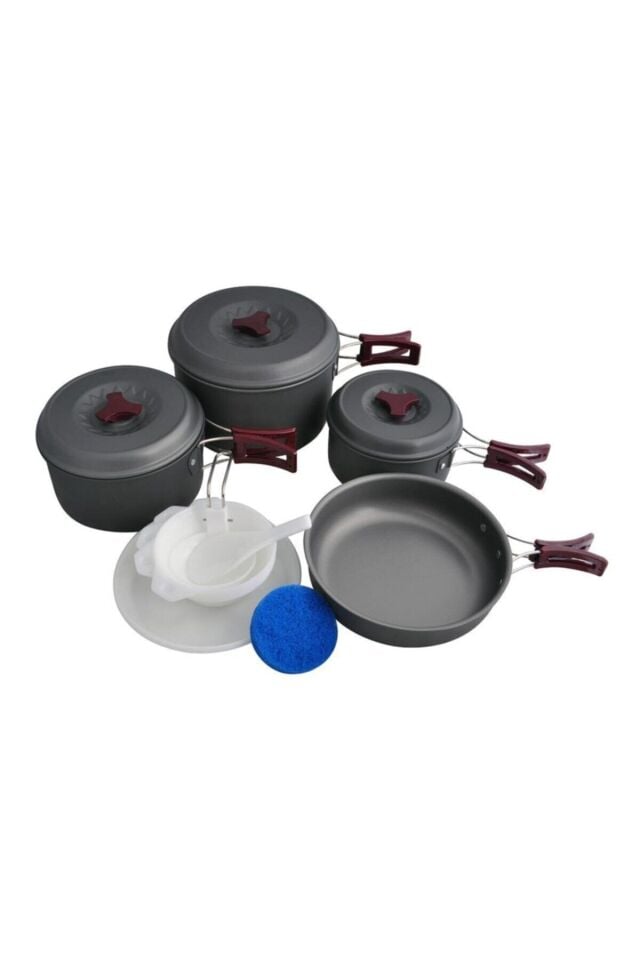 Freecamp Anodize Alüminyum Kazanlı Yemek Seti C565-HA