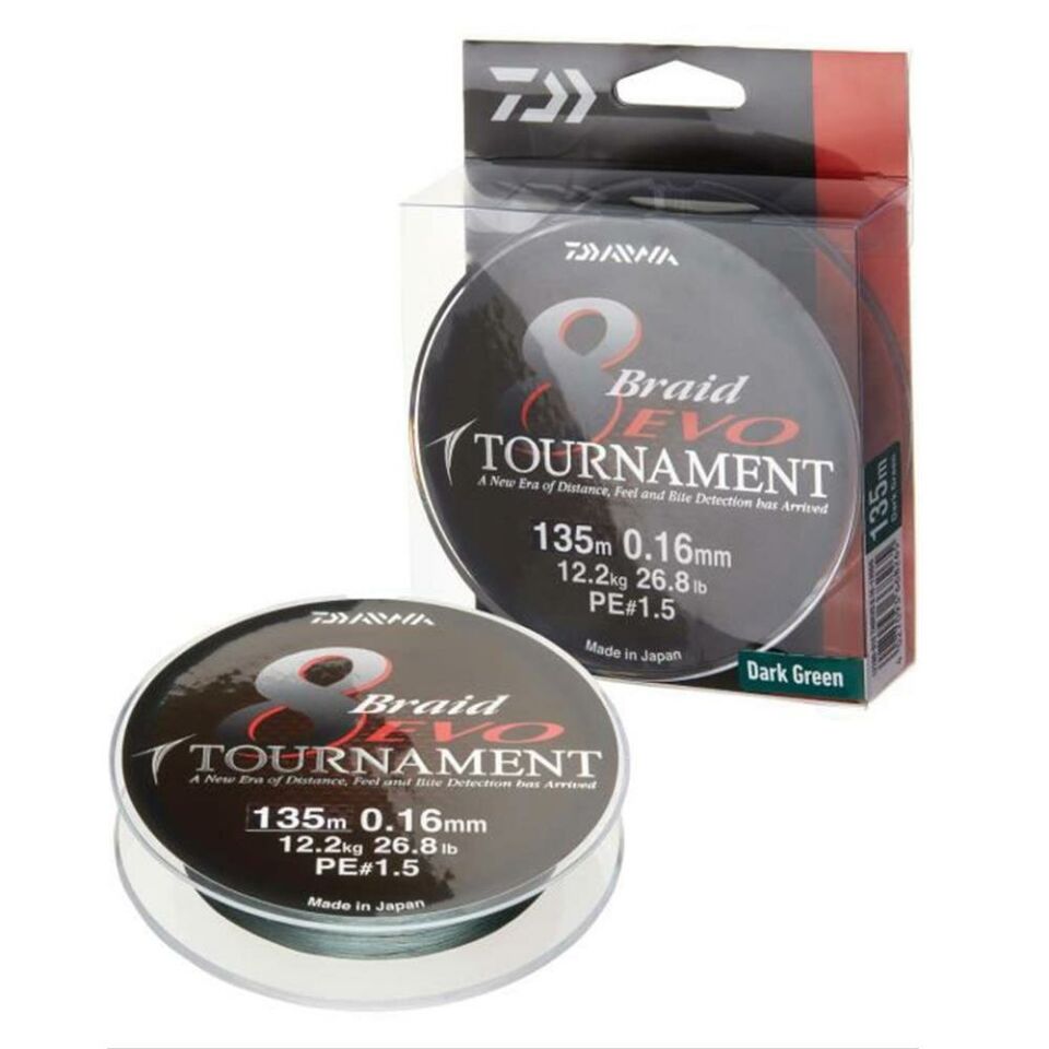 Daiwa Tournament 8B Evo DG 135m Dark Green İp Misina