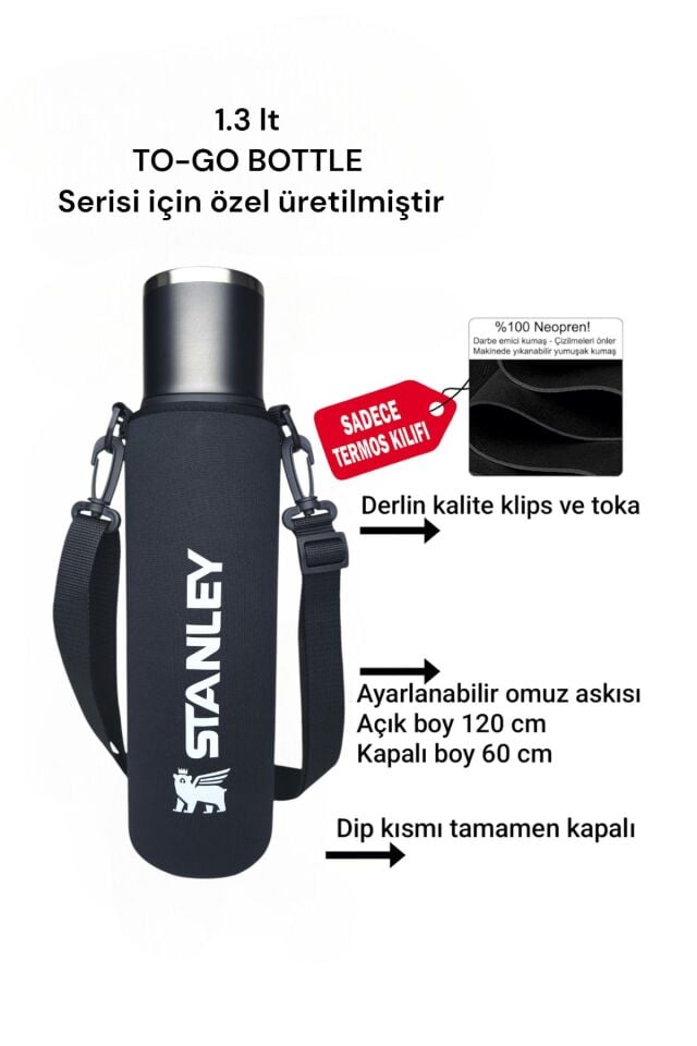 1.3 lt TO-GO BOTTLE termos kılıfı ve Omuz Askısı