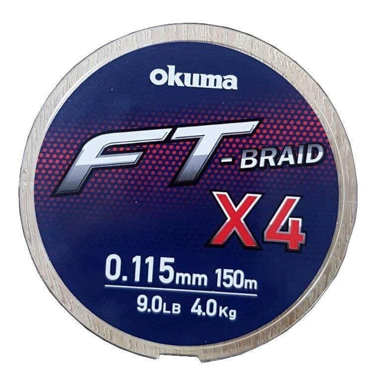 Okuma Ft-*4 Braided Line 150 mt Grey Örgü İp Misina