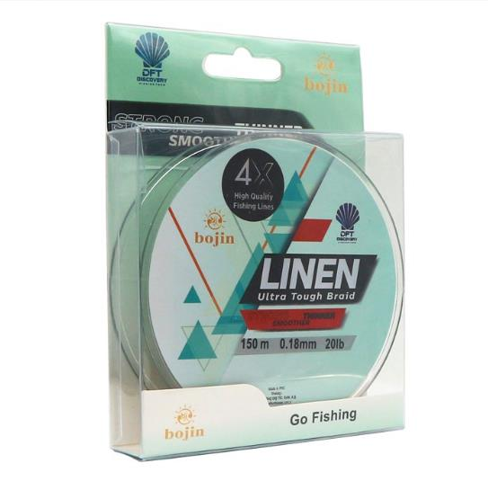 DFT Bojin 4X Linen İp Misina 150 m Yeşil