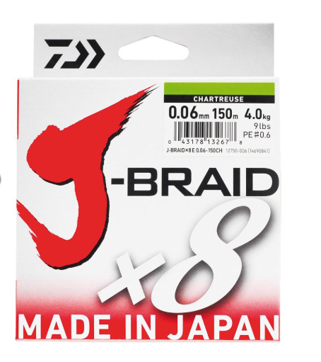 Daiwa J-Braid 8B Chartreuse 150m İp Misina