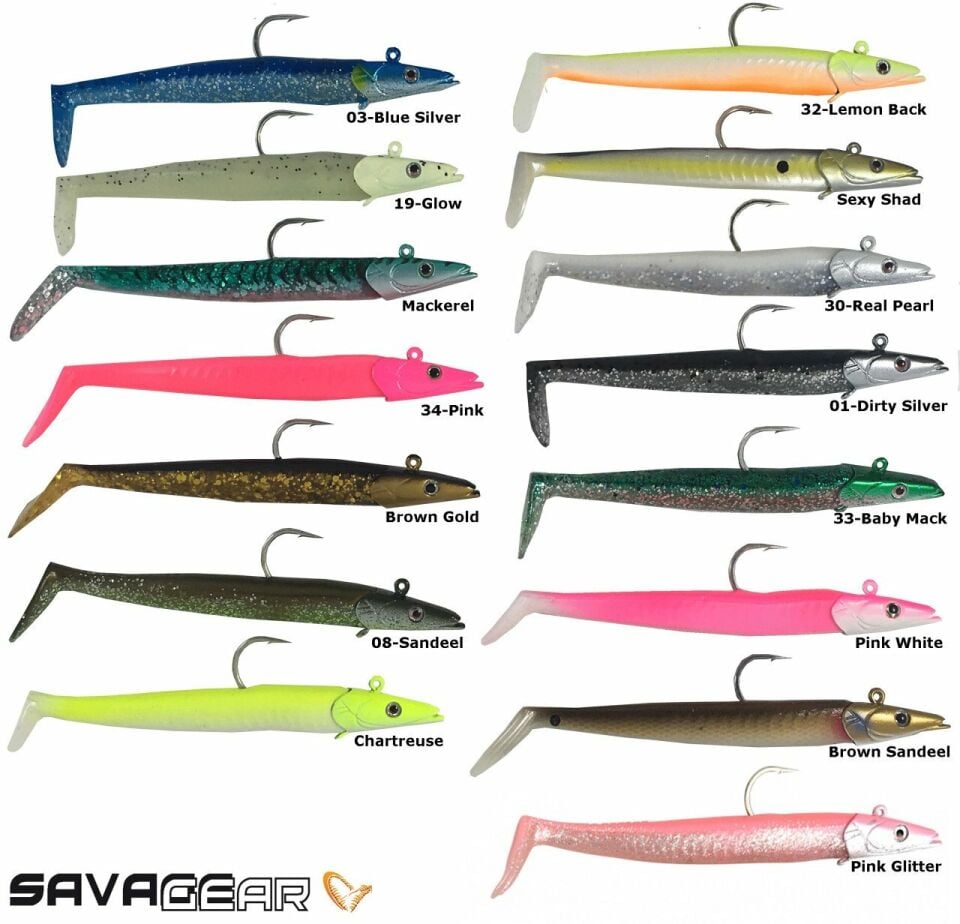 Savage Gear Sandeel 12.5 cm 23 gr 2+1 Adet Suni Yem