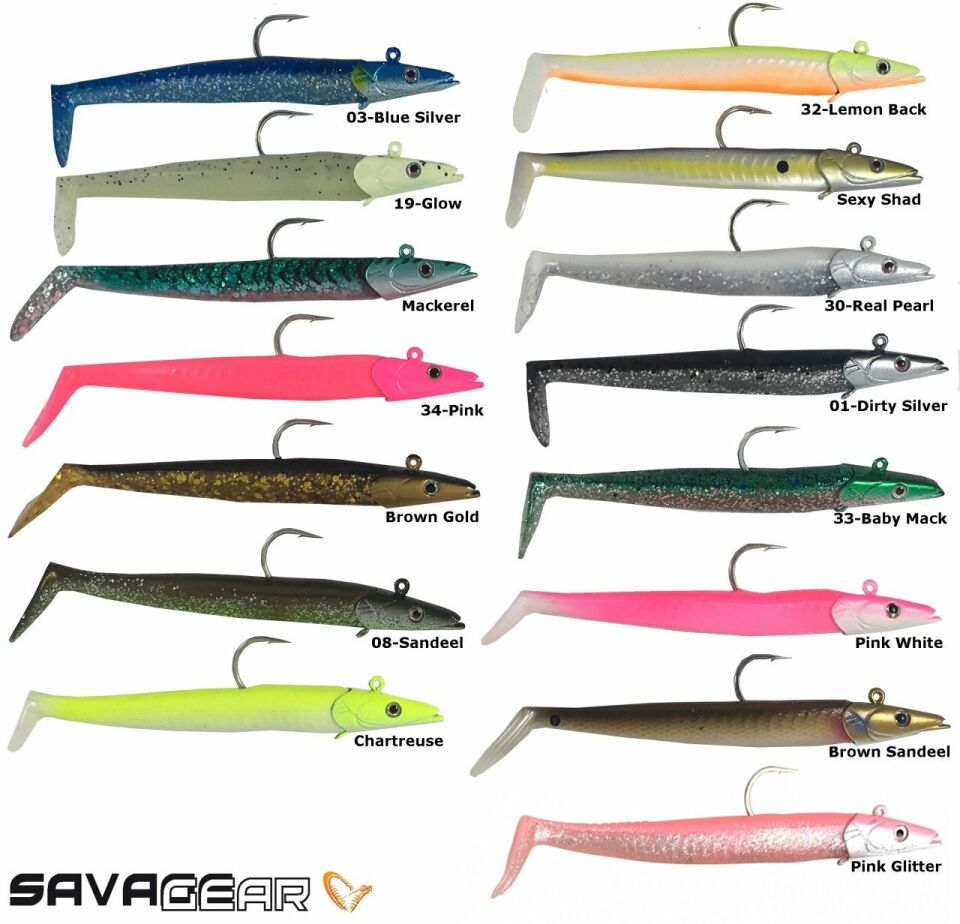 Savage Gear Sandeel 12.5 cm 23 gr 2+1 Adet Suni Yem