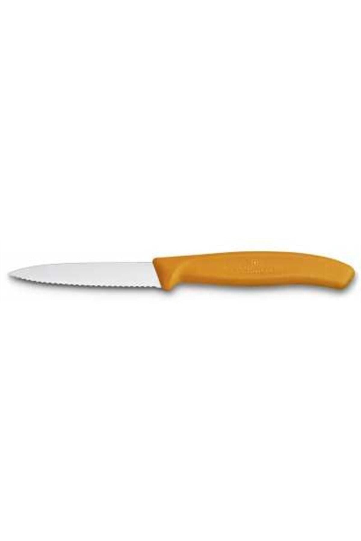 Victorinox 6.7636.L119B 8cm Turuncu 2li Tırtıklı Soyma Bıçağı, Blisterli Paket