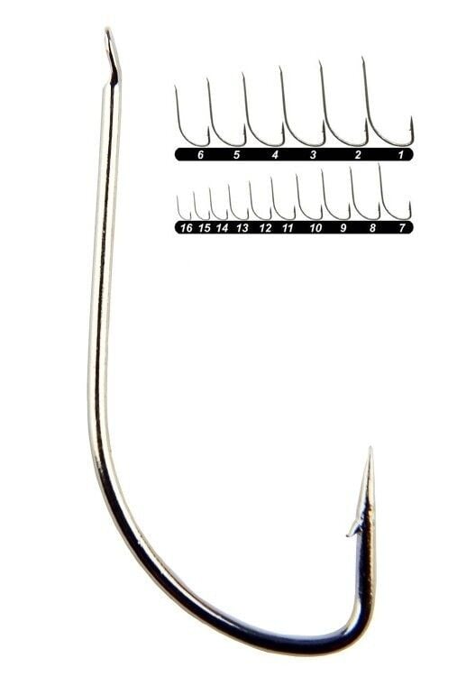 Youvella 1310 Kısa Pala Dövme Olta İğnesi 100'lü Kutu Nikel